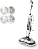 Amazon product image of Shark Steam & Scrub with Steam Blaster Technology, White, S8201 | All-in-One Hard Floor Steam Mop with 3 Steam Modes & LED Headlights