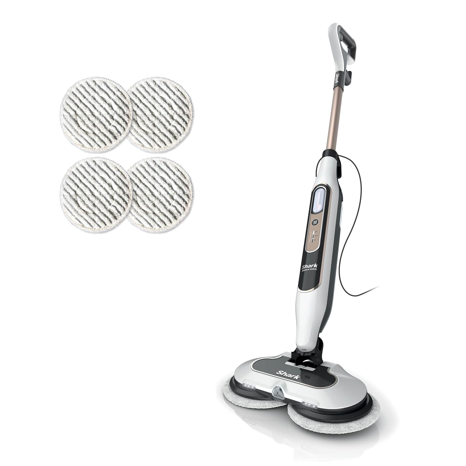 Shark Steam Scrub with Steam Blaster Technology All-in-One Hard Floor Steam Mop with 3 Steam Modes LED Headlights