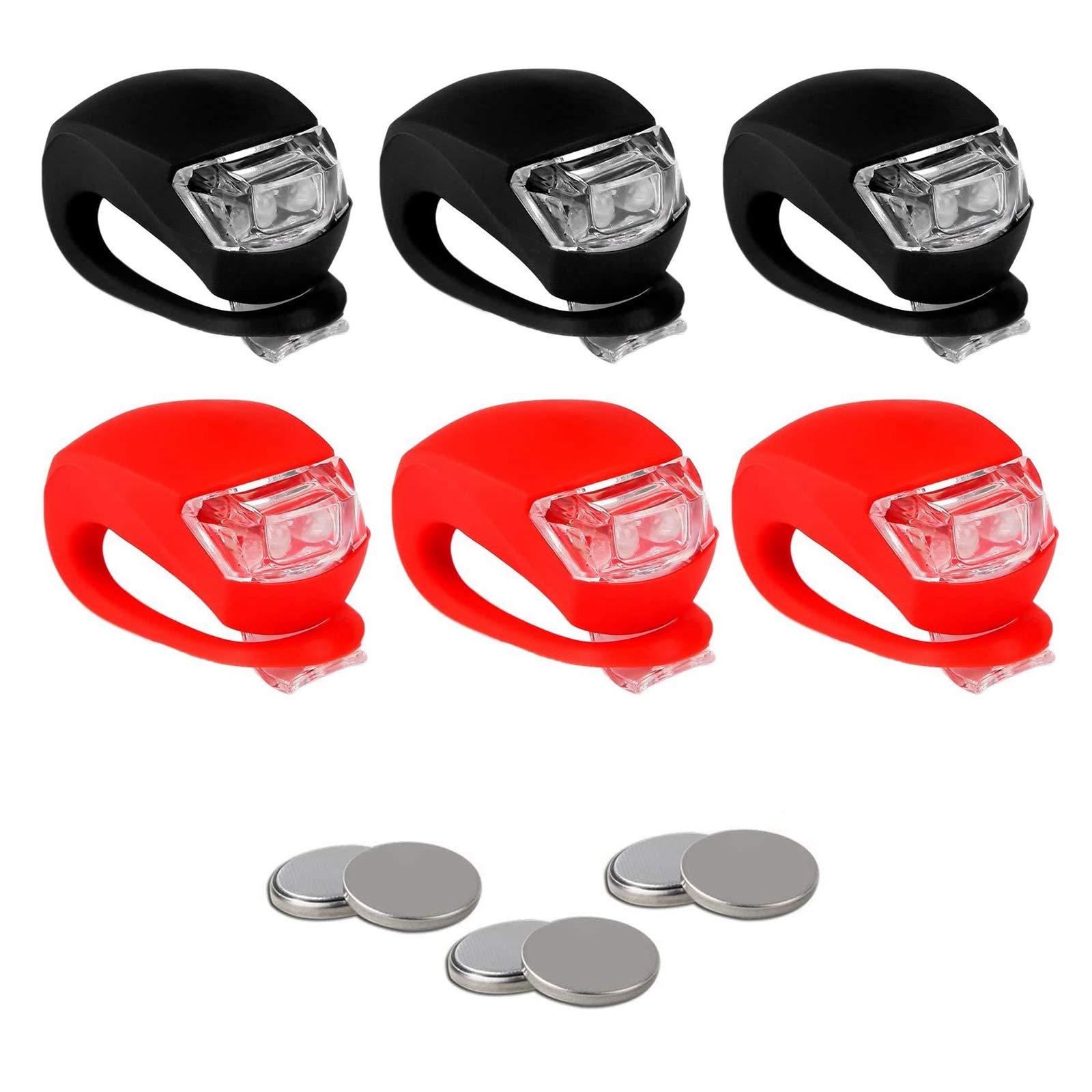 Feux Velo LICHENGTAI 6 Pièces Lumière De Vélo Avant Et Arrière En