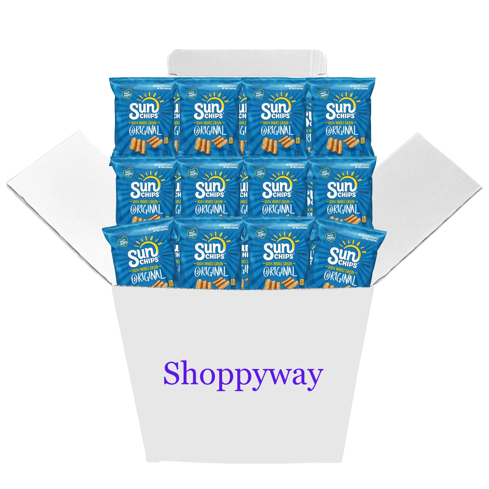 SunChips Original Multigrain Snack, 1.5 oz Bags (Pack of 12) Bundled by Shoppyway