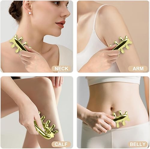 Miniatura 3 de Herramienta de masaje para fascia, terapia de hielo inoxidable, herramientas de punto gatillo para celulitis, herramienta de masaje para hombro,