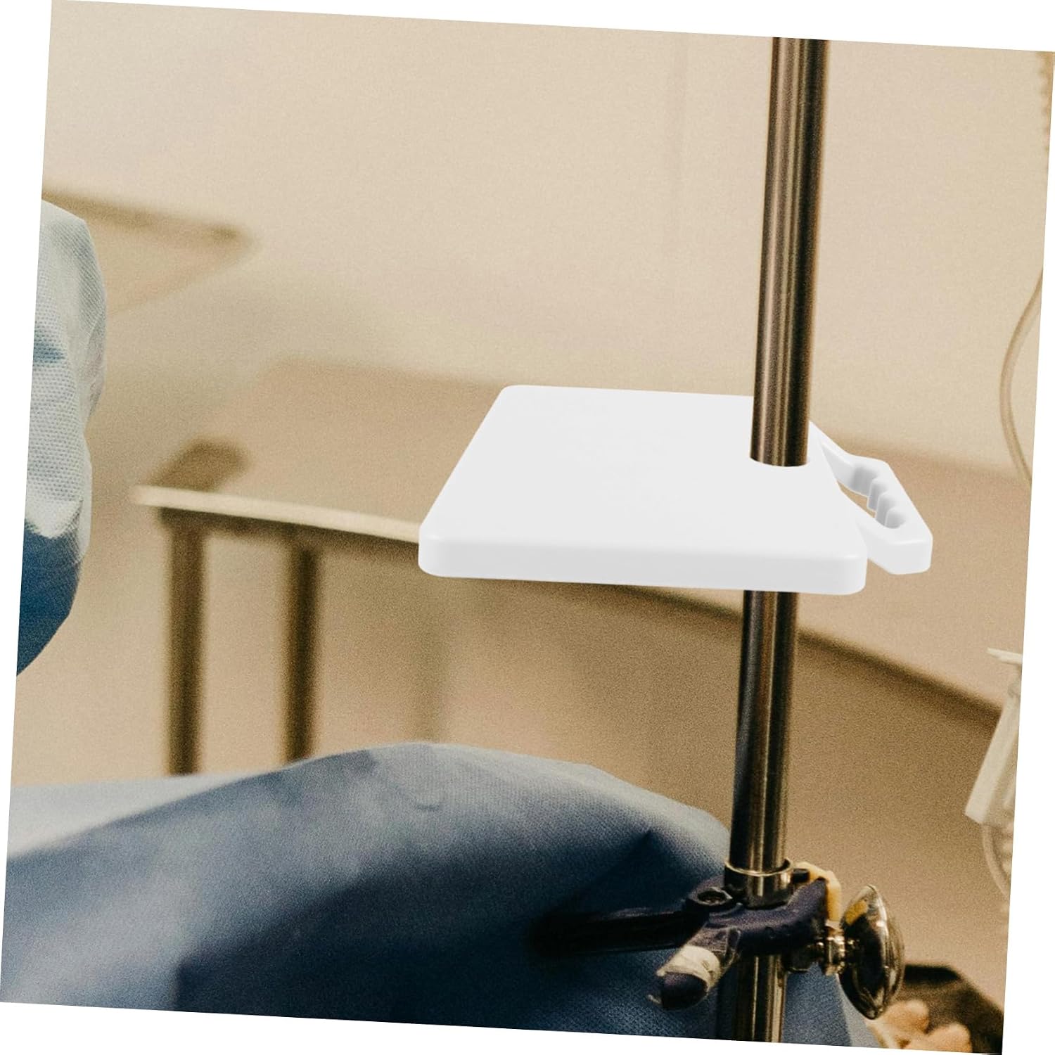 Detachable Infusion Stand Tray Large ABS Plastic Drip Stand Plate Thickened Handle Product Holder for Storage and Organization