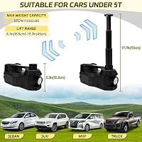 JAOGAUS 5T Elektromos Hidraulikus Emelő 12V LED Lámpa Nyomatékkulcs Pumpa 2