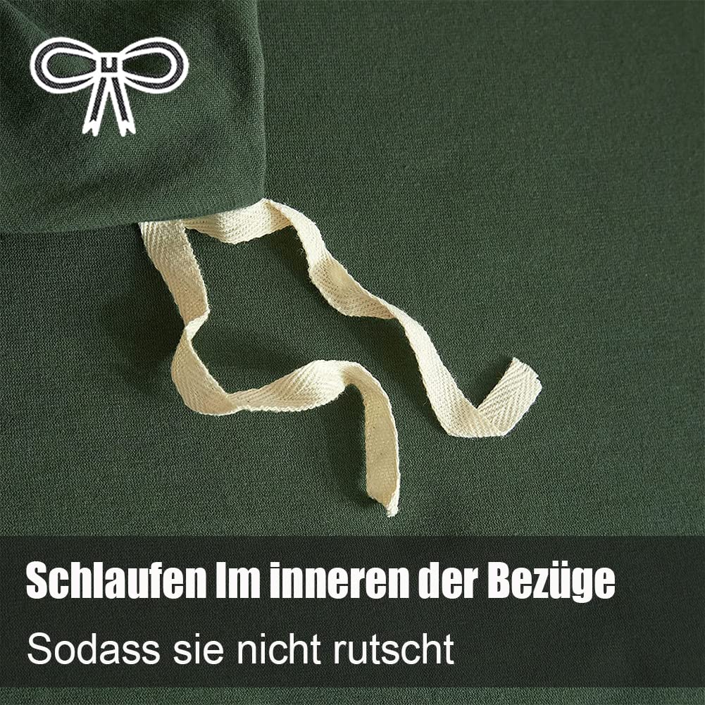 Soifox tweezijdig beddengoed, 200 x 200 cm, groen - van microvezel Soifox tweezijdig beddengoed, 200 x 200 cm, groen - van microvezel