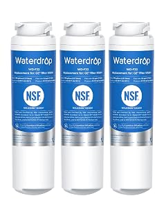 Waterdrop MSWF Refrigerator Water Filter Replacement for GE MSWF 101820A 101821B RWF1500A NSF 42 372 Certified Pack of