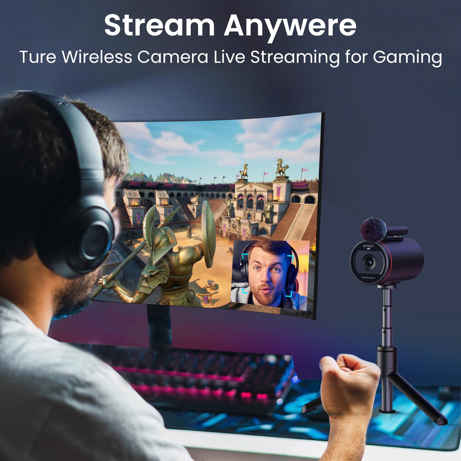 Amazon.com: EMEET Streamcam One Wireless Streaming Camera, 1080P