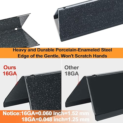 Miniatura 4 de Hisencn Barras aromatizantes 7636 y quemador de parrilla 69787 - para Weber Spirit II 300, Spirit 300 Series, E310, S310, E320 S320 E330 S330 con