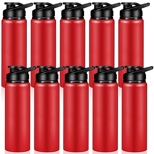 Chengu 10 Pcs 25oz Reusable Aluminum Water Bottle Bulk Lightweight