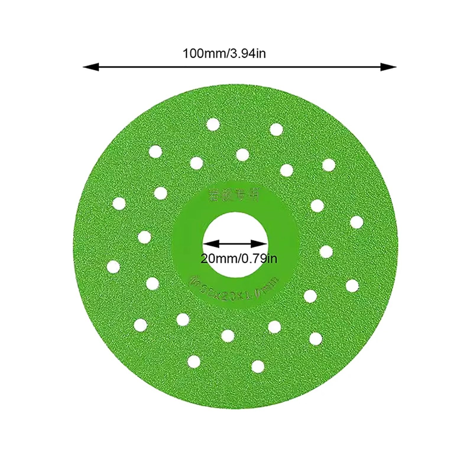 Disco de corte para porcelana, Discos abrasivos de diamante 100 mm for amoladora angular verde porcelana losa roca 4 piezas