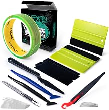 FOSHIO 50 m Knifeless Tape Knife Car Vinyl Tool Kit Film Squeegee Set | Vinyl cutting tape, tinting film, wrap foils, tool set, utility knife with replacement blades, micro squeegee, window films
