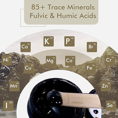 Miniatura 3 de Shilajit - Resina Shilajit orgánica pura del Himalaya, resina Shilajit natural con ácido fúlvico, más de 85 oligominerales, mezcla ayurvédica