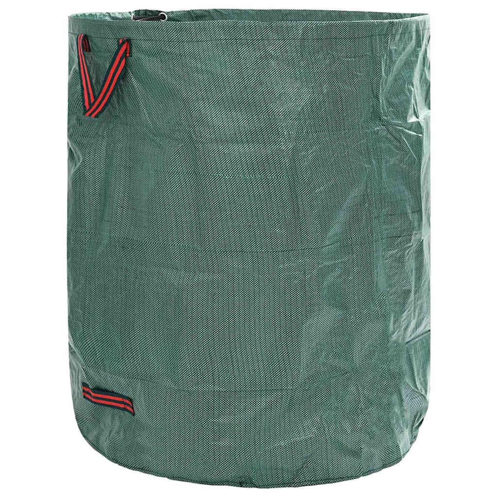 Bolsas de basura de jardín (4 unidades, 79 x 79 x 99,5 cm, polipropileno, plegables, resistentes a desgarros, con asas, para jardín, cubo de basura, cubo de compost y uso en exteriores)