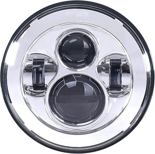 Faro delantero LED de motocicleta de 7 pulgadas compatible con Harley Davidson Street Glide Road King Electra Glide Fat Boy Heritage Softail Deluxe