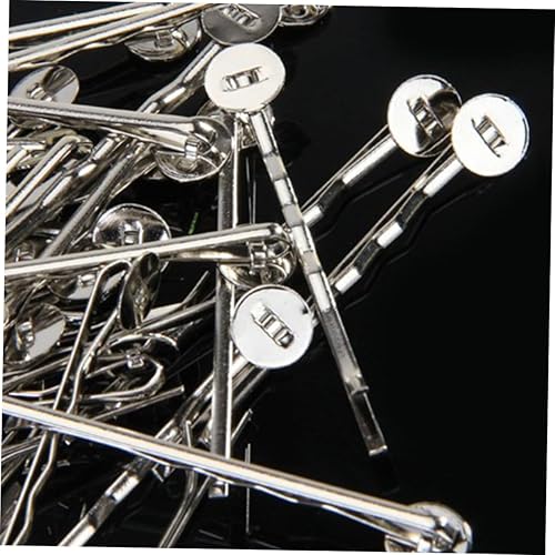 Miniatura 3 de FRCOLOR 50pcs Bobby pins Bobby pin con almohadilla Pinza para el pelo con almohadilla Pinzas para el pelo Clip de pelo con cojín horquilla arnés