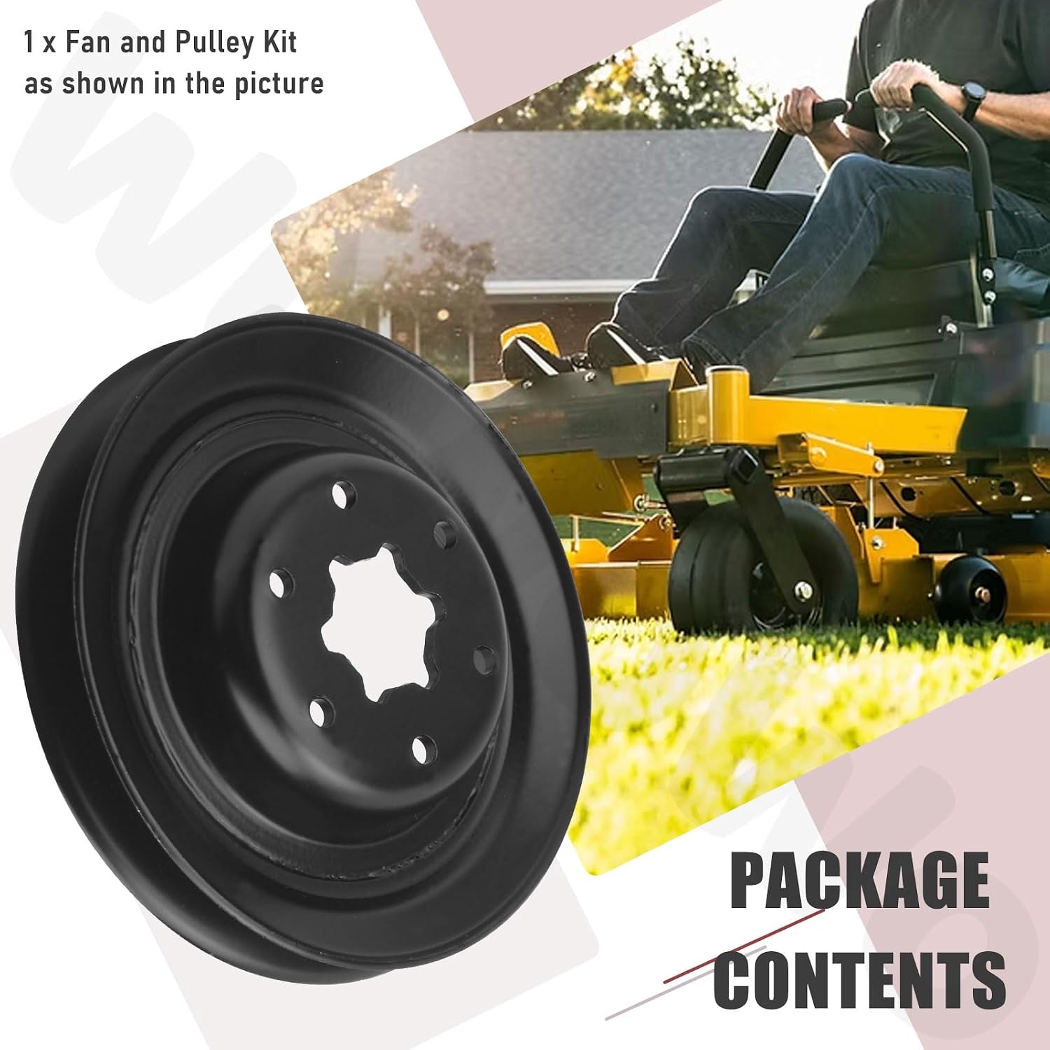 72124 Fan and Pulley Kit for Hydro-Gear Transmission 53821 53812 44133