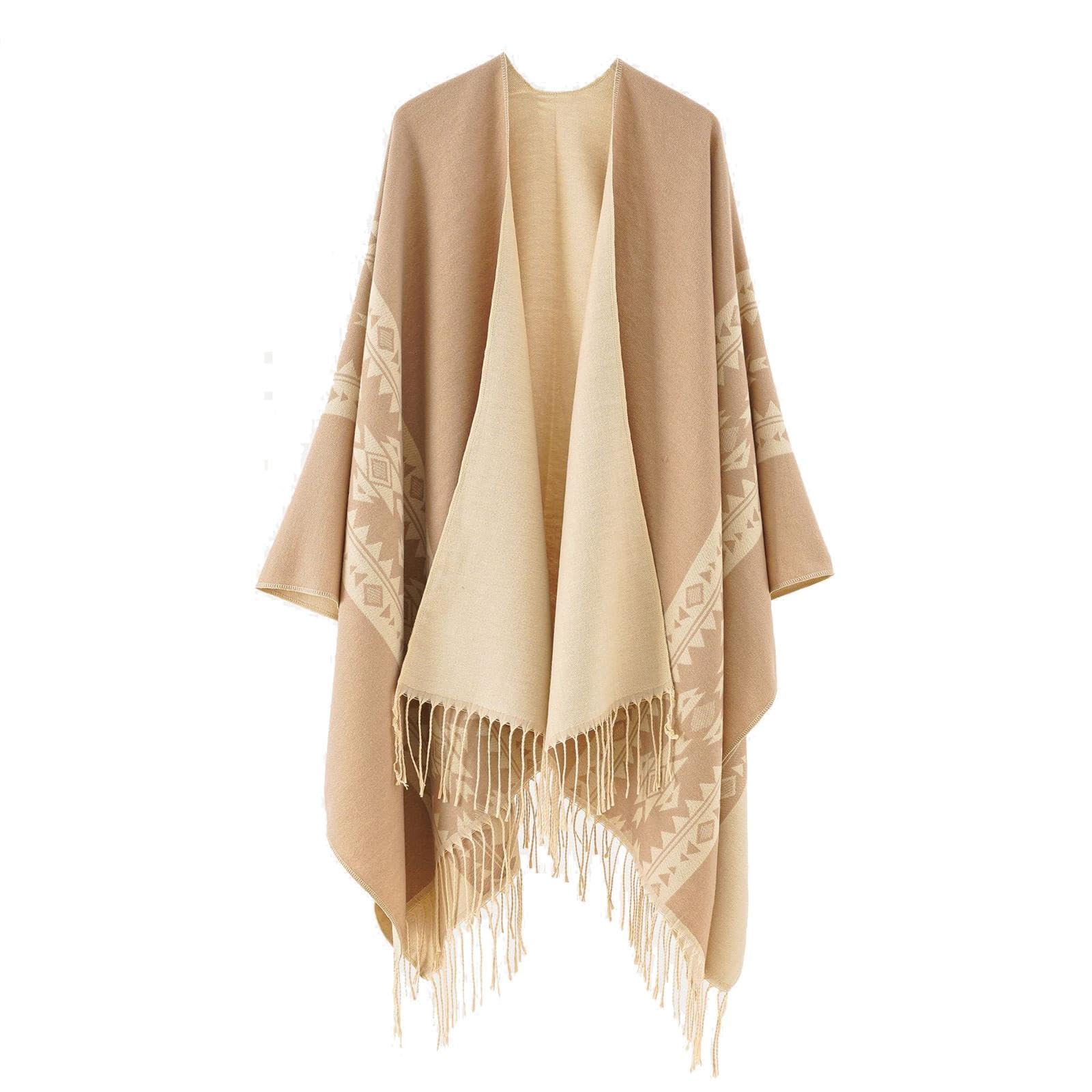 FALERIIF&Z Autumn/winter Thickened Shawl Scarf-Fashion Personality-61in Long 51in Wide