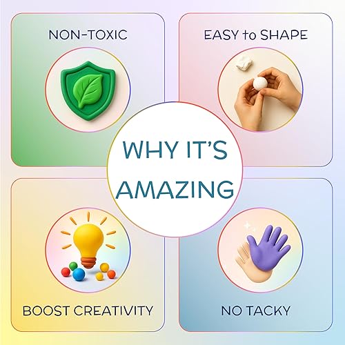 Miniatura 3 de Kit de arcilla seca al aire de 96 colores para niños, arcilla de modelado ligera y no pegajosa con herramientas de escultura y bolsas de