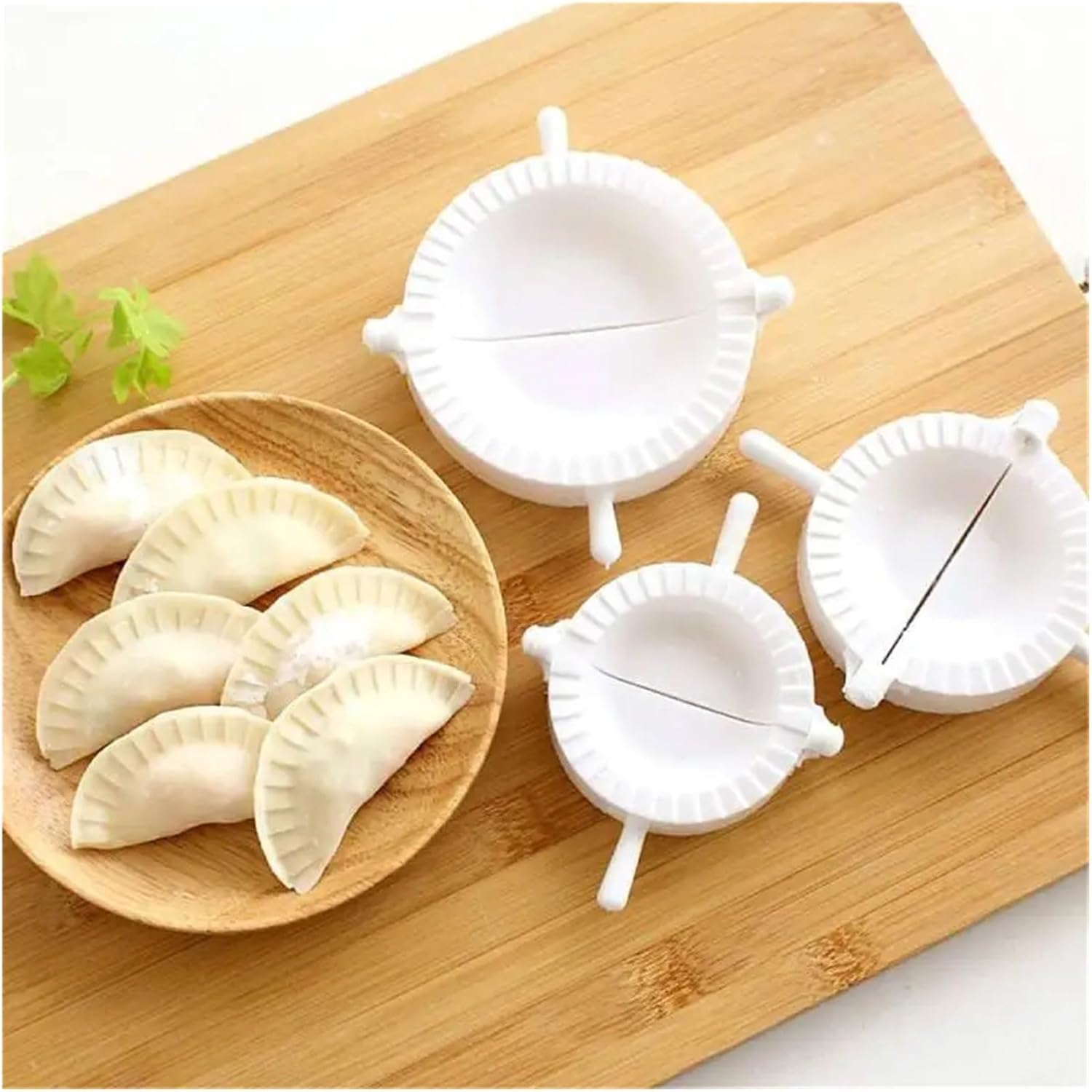 3pcs Dumpling Maker Set Pasty Molds Cutter Gyoza Empanada Mould Pierogi Pie Dough Pastry Wrapper Press