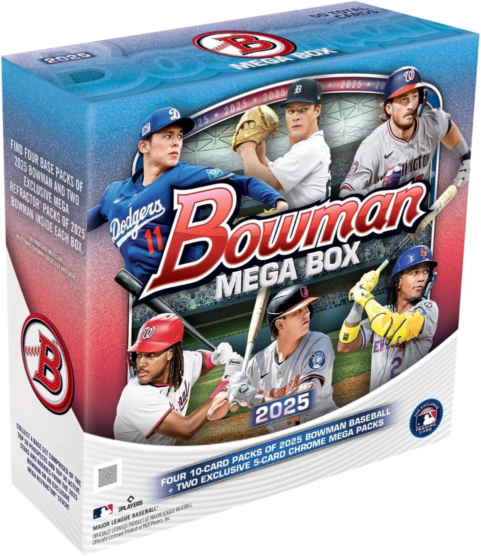 2025 Bowman Baseball Sealed Mega Box (6 Packs/Box)