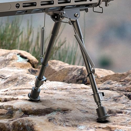 Miniatura 7 de CVLIFE Bípode, bipode de rifle de 9 a 13 pulgadas, bípode para rifle para caza y disparo