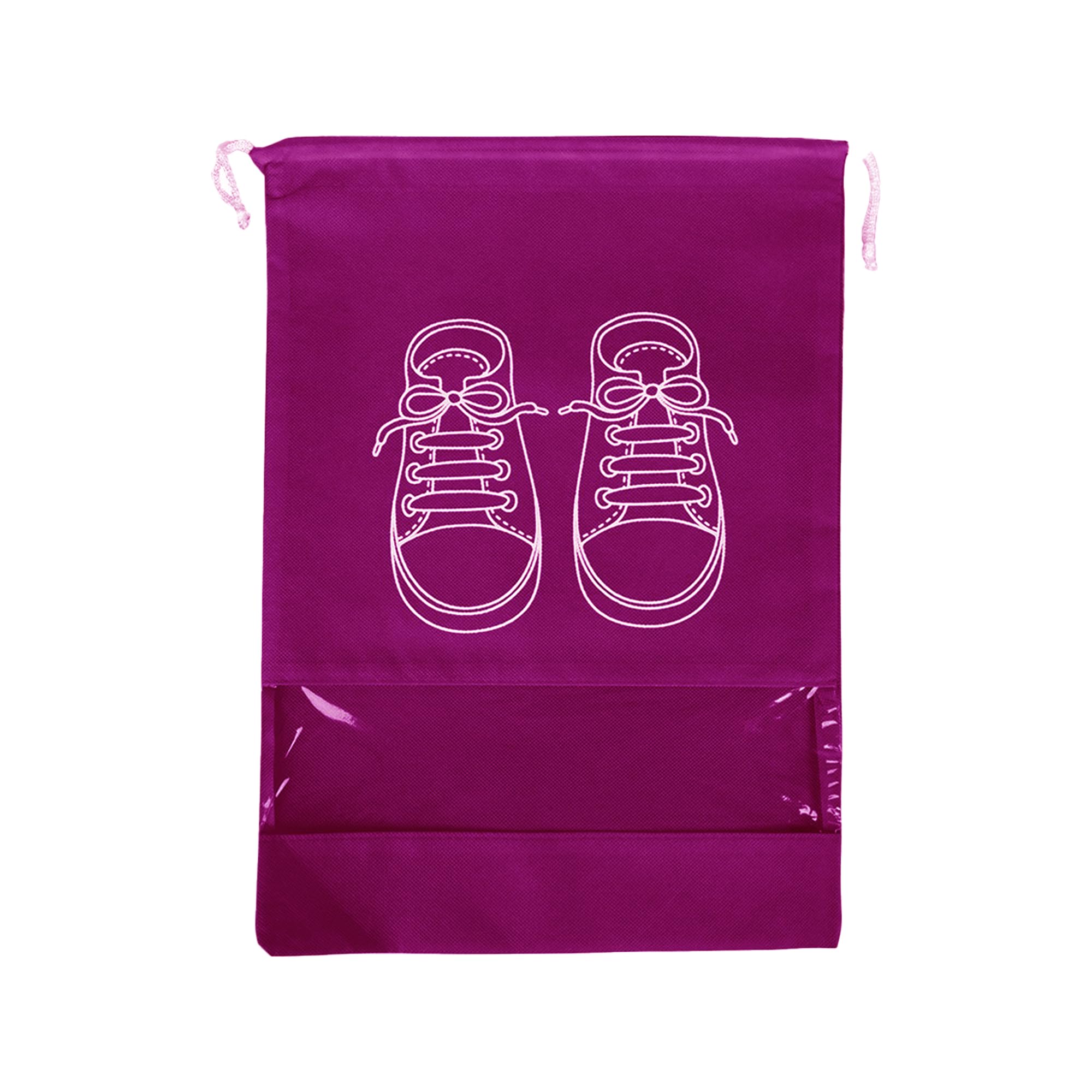 Transporttasche für Schuhe mit Sichtfenster, Aufbewahrungstasche aus strapazierfähigem Vlies für Sneaker, Sandalen, Schuhe, Tasche mit Kordelzug für den Alltag und Urlaub