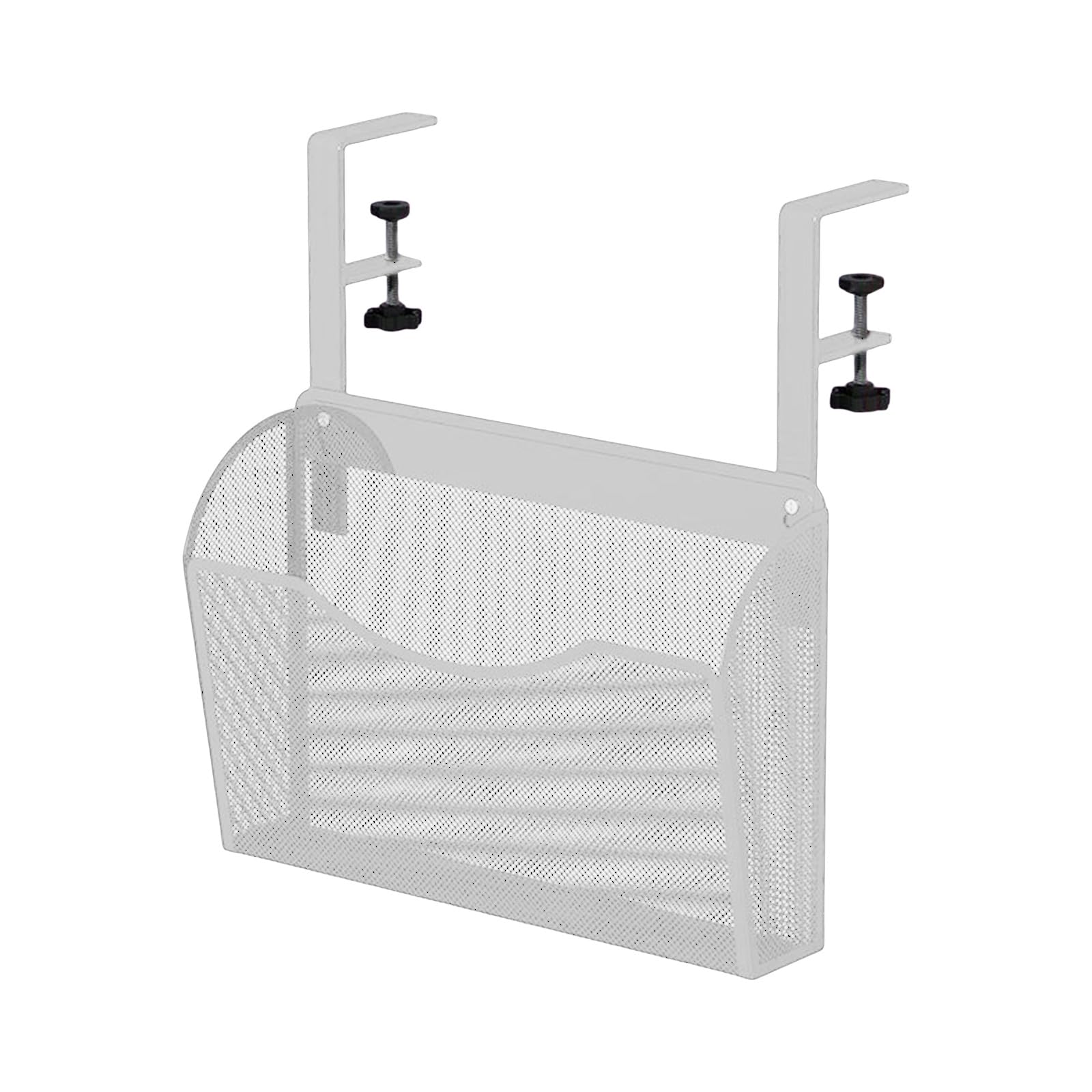 Panier de rangement suspendu pour bureau métallique avec rangement amovible