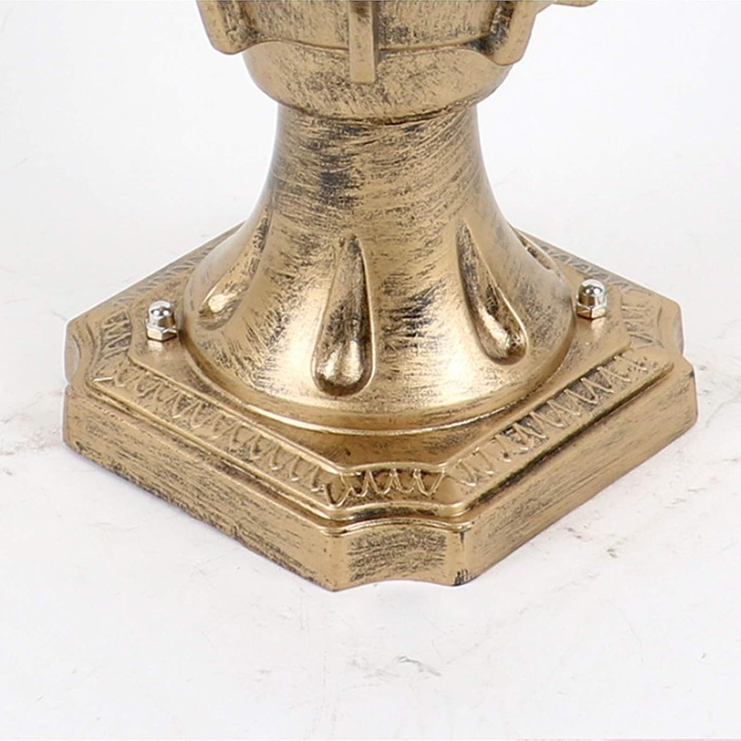 Lámpara Poste Pilar De Luz Globo para Exteriores, para Jardín, Villa, Columna Aluminio, Poste Vidrio, Paisaje para Patio Exterior Jardín(Bronze,27 * 51 * 14 cm)