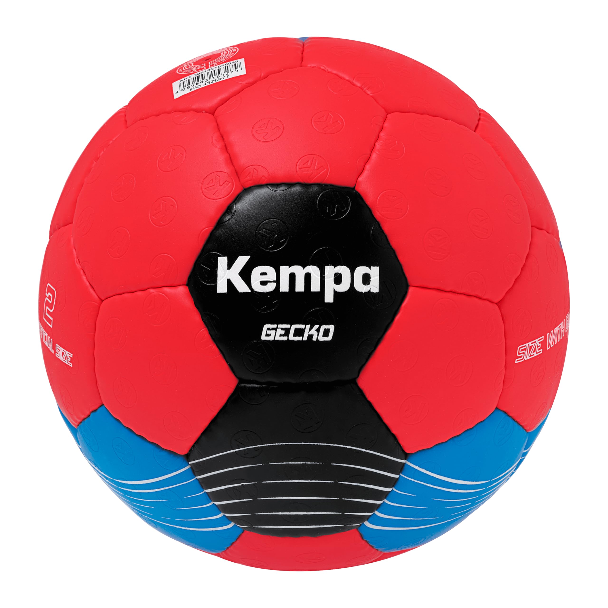 Kempa Gecko Handball Jeunes et Adultes, Rouge/​Bleu camphre, 3