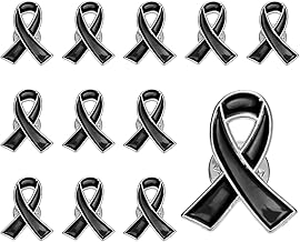 PATIKIL Ribbon Pins, Awareness Pins with Secure Clutch Back Enamel Lapel Brooch for Public Charity Support Fundraiser