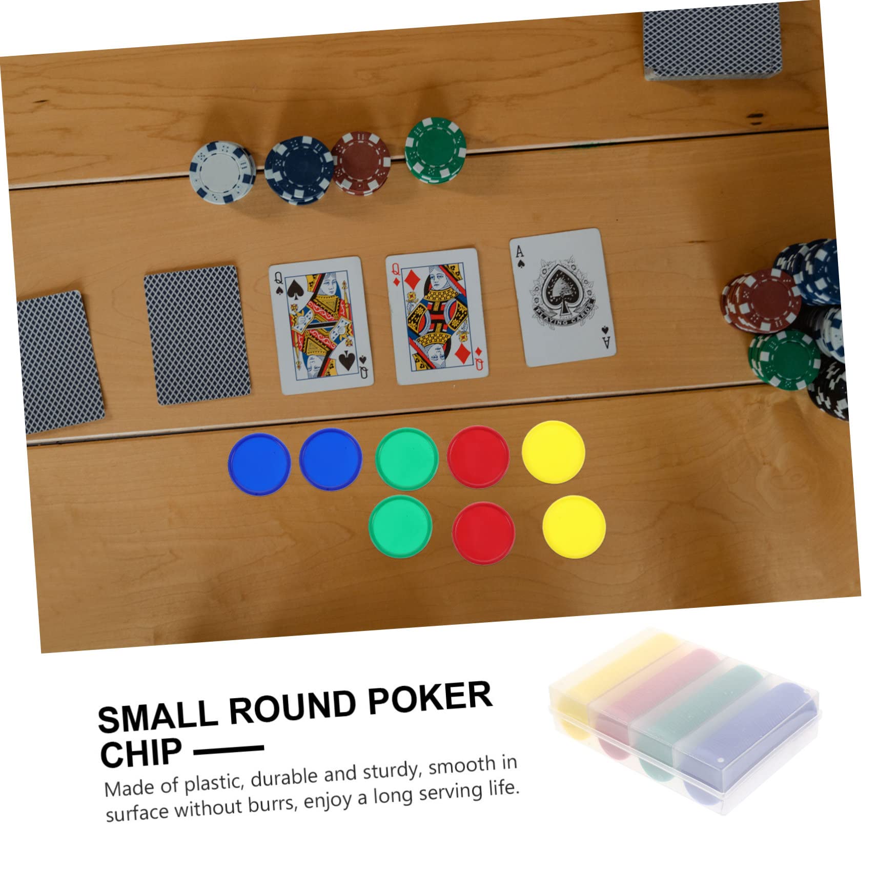 Toyvian Fiches Poker Plastico senza Bave 320 Pezzi Resistenti per Giochi di Carte e Poker per Ragazzo Ragazza e Scuola
