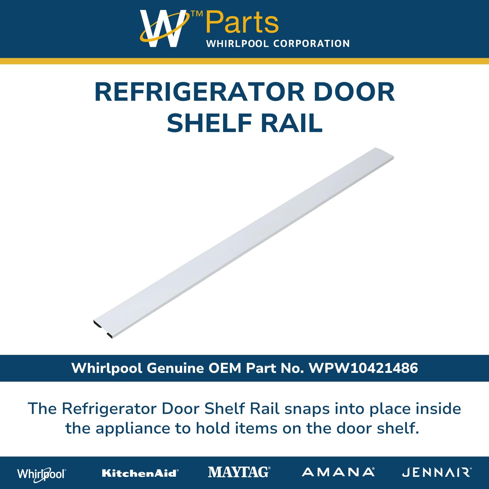 Amazon.com: Whirlpool WPW10421486 Genuine OEM Refrigerator Door
