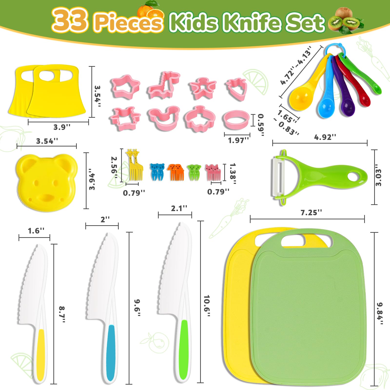Coltelli Per Bambini Antitaglio Riwer Set Cucina Bambini 28 Pezzi