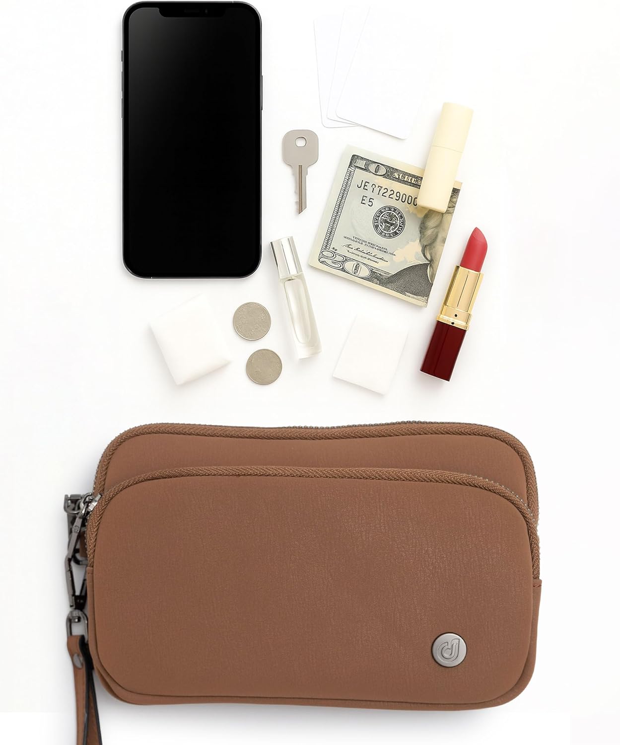 Women's Wristlet Wallet, Small Travel Purse with Phone Pocket, Card Holder & 3 Zippers for Daily Use - Image 4