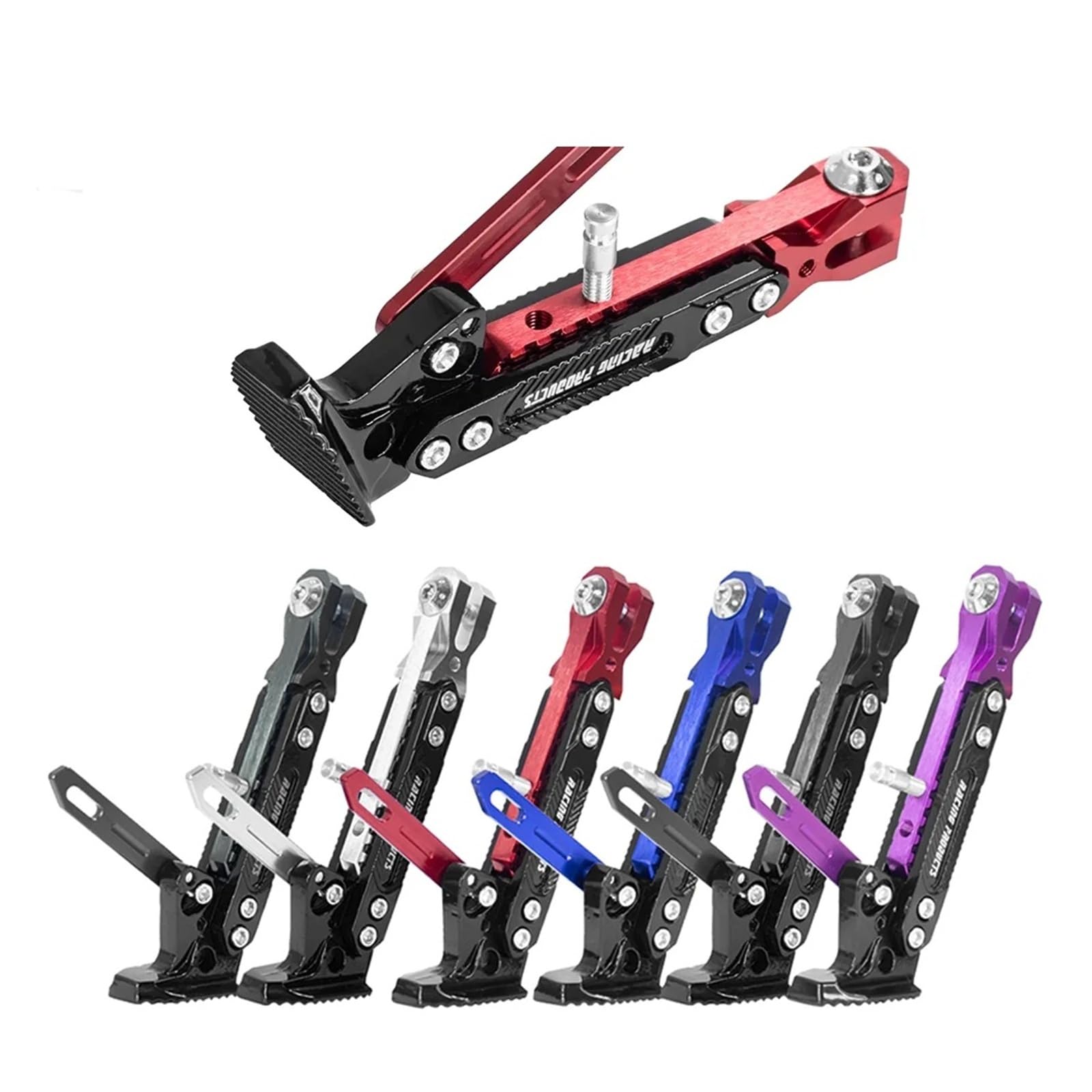 Supporto for cavalletto for Monopattino Elettrico, Supporto for Piedi Regolabile for Spider PRO, Parti di Supporto Laterale(Purple)