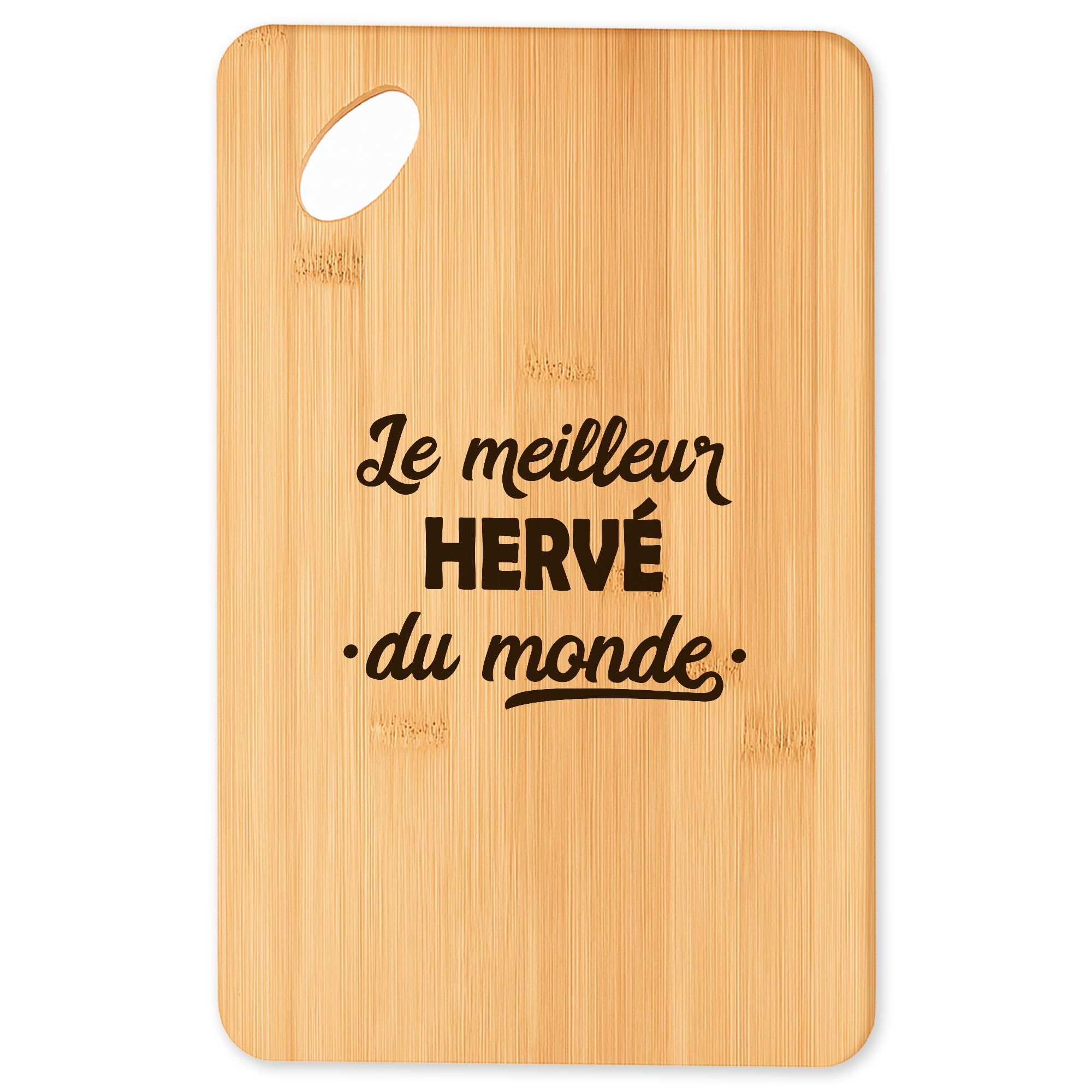 Planche à découper Super Herve 2 en bambou durable pour apéro réussi