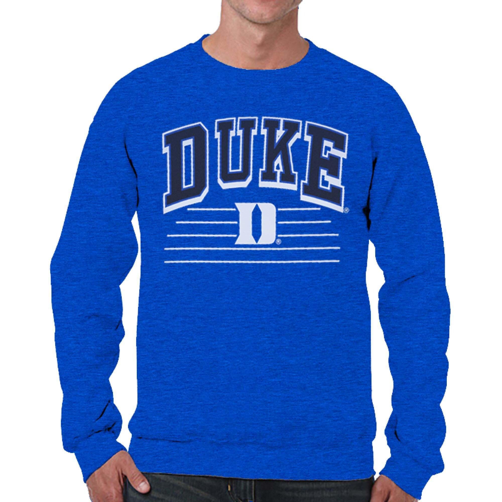 Campus Colors NCAA Adult Unisex Overtime Classics Crewneck Fleece Sweatshirt, Cozy Cotton Poly Blend, Timeless Design, Royal Heather, Medium