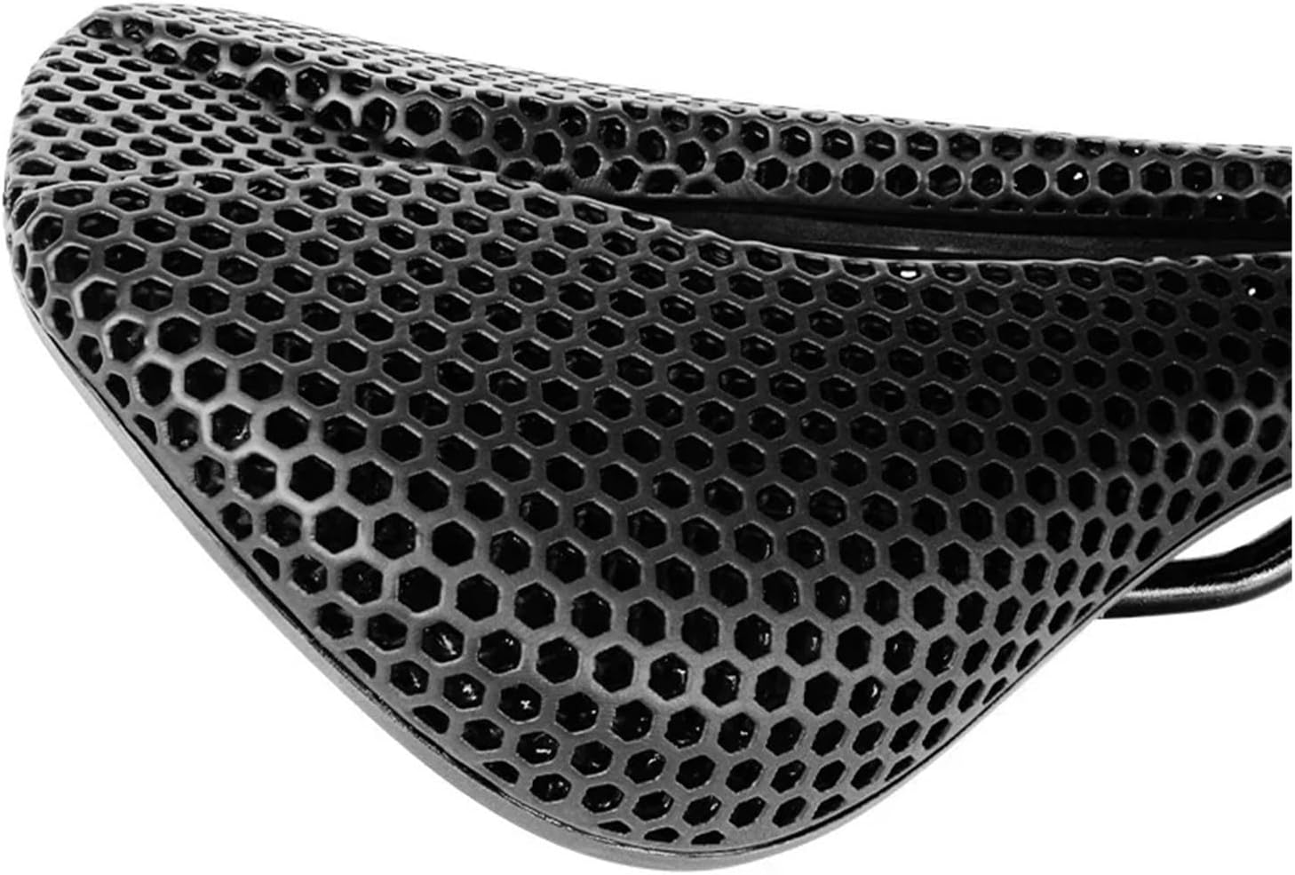 BUCKLOS 3D Saddle Carbon Fiber Pattern Pattern Pattern Pattern 3D Printed Bike Saddle 143MM 155MM Nylon Ultralight Bike Fit for Seat Cushion Road Mountain Bike Fit for Seat