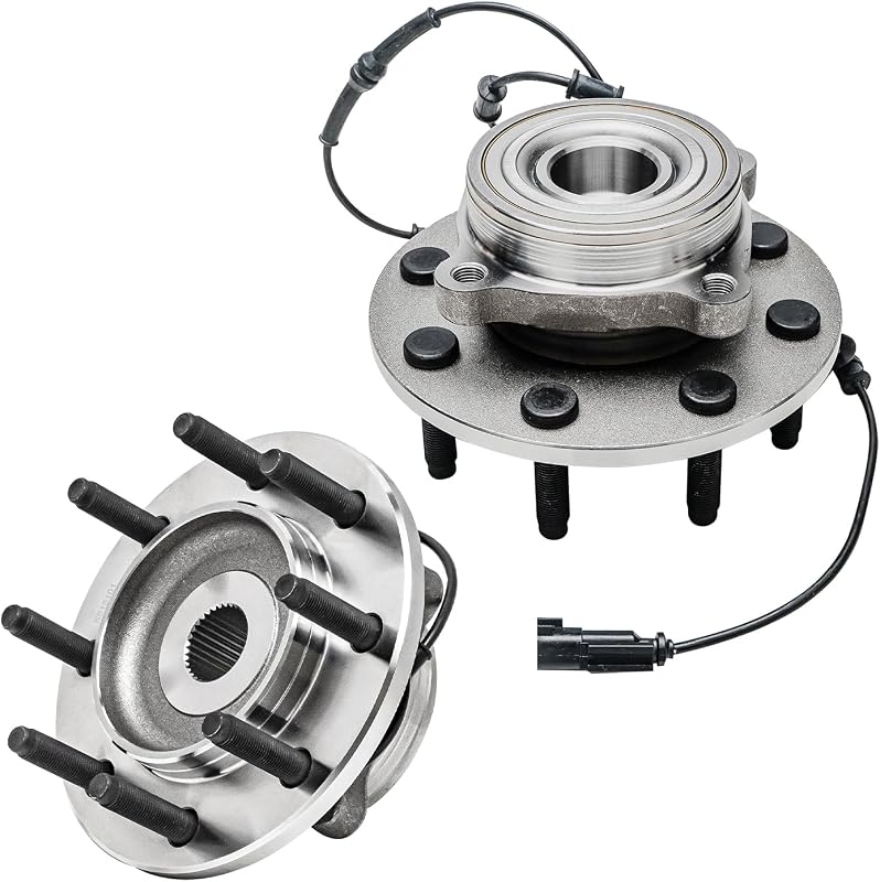Detroit Axle - 4WD 8 Lug Front Wheel Bearing Hubs for 06-08 Dodge Ram 2500 | 2006 2007 2008 Dodge Ram 3500 [8-Lug Wheel Models], Wheel Bearing and Hubs Assembly Replacement