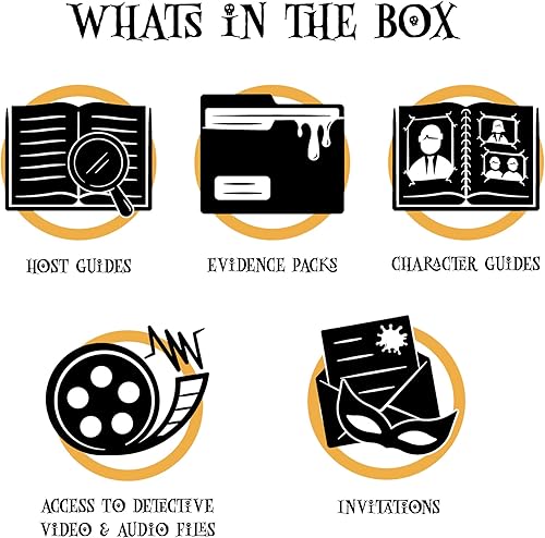 Miniatura 4 de Masters of Mystery Juego de cena de misterio de asesinato de Navidad victoriana - Juego de fiesta de Whodunnit para adultos - 4 a 20 jugadores