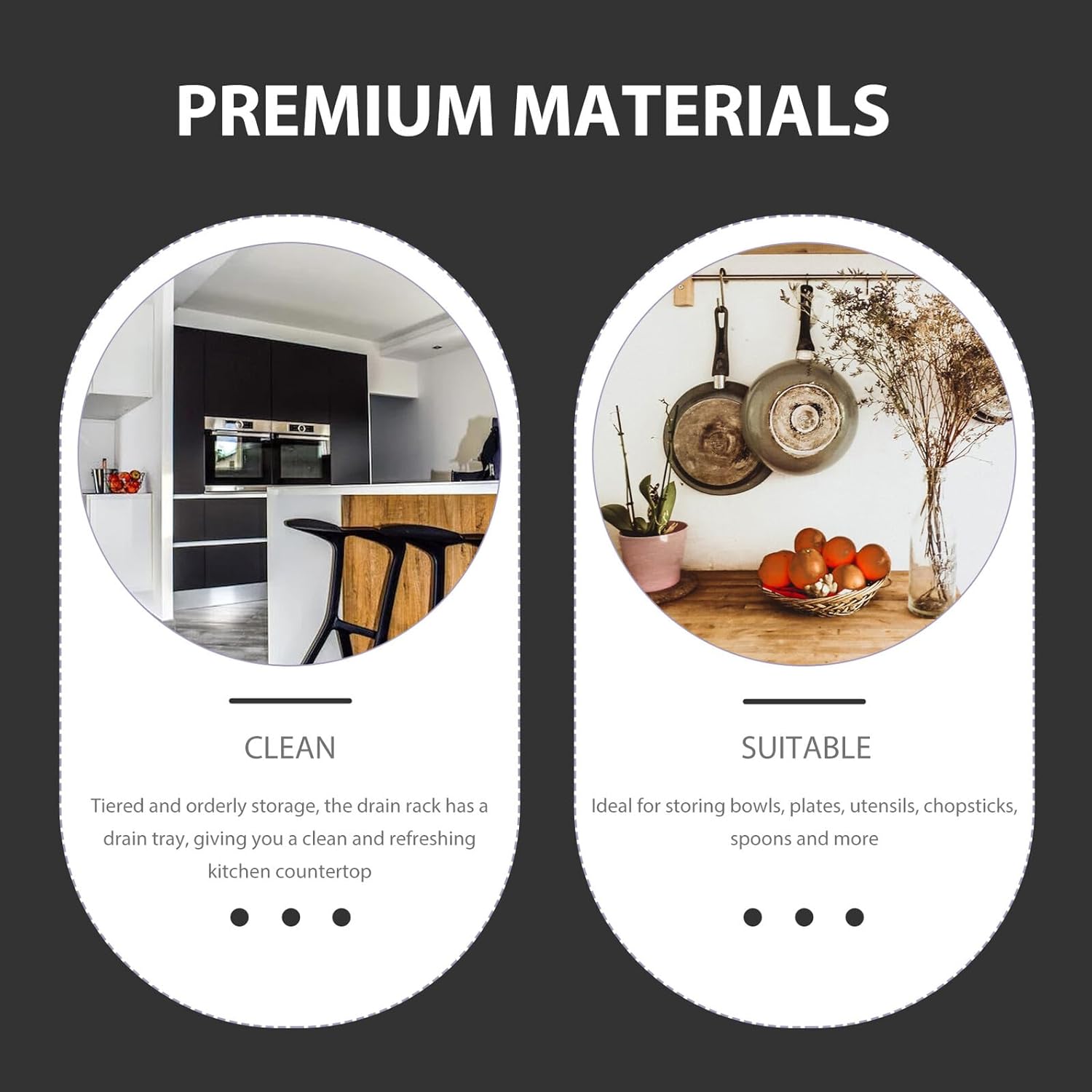 Kitchen Dish Rack with Drip Tray Multi-Layer Dish Drainer Stand for Plates Bowls and Chopsticks Space-Saving Storage Organizer for Home Sink Drying Random Random Style