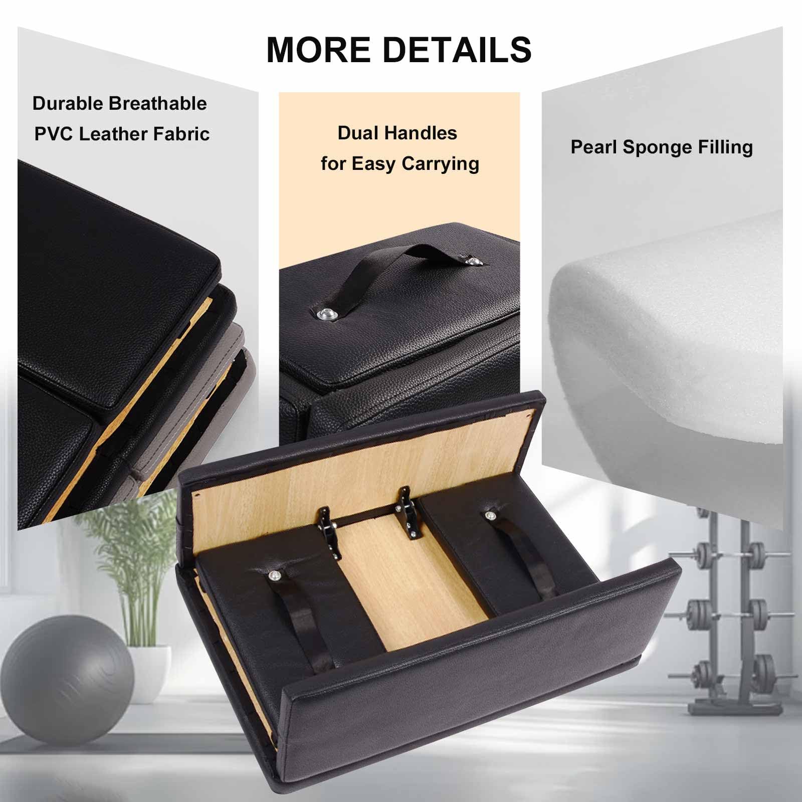 Caja para Sentarse para Pilates Reformer de Box para Gimnasio doméstico y Uso Profesional en Estudio para Ejercicios de Pilates.