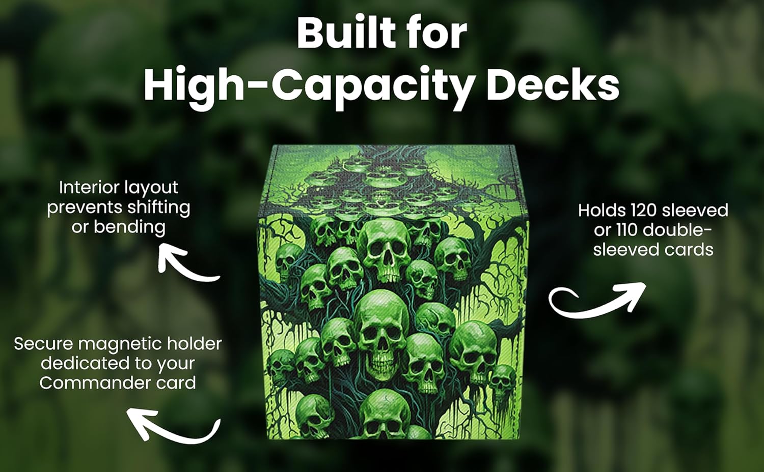 (Tree Of The Dead) 100+ Card MTG/TCG Art Deck Box With Storage