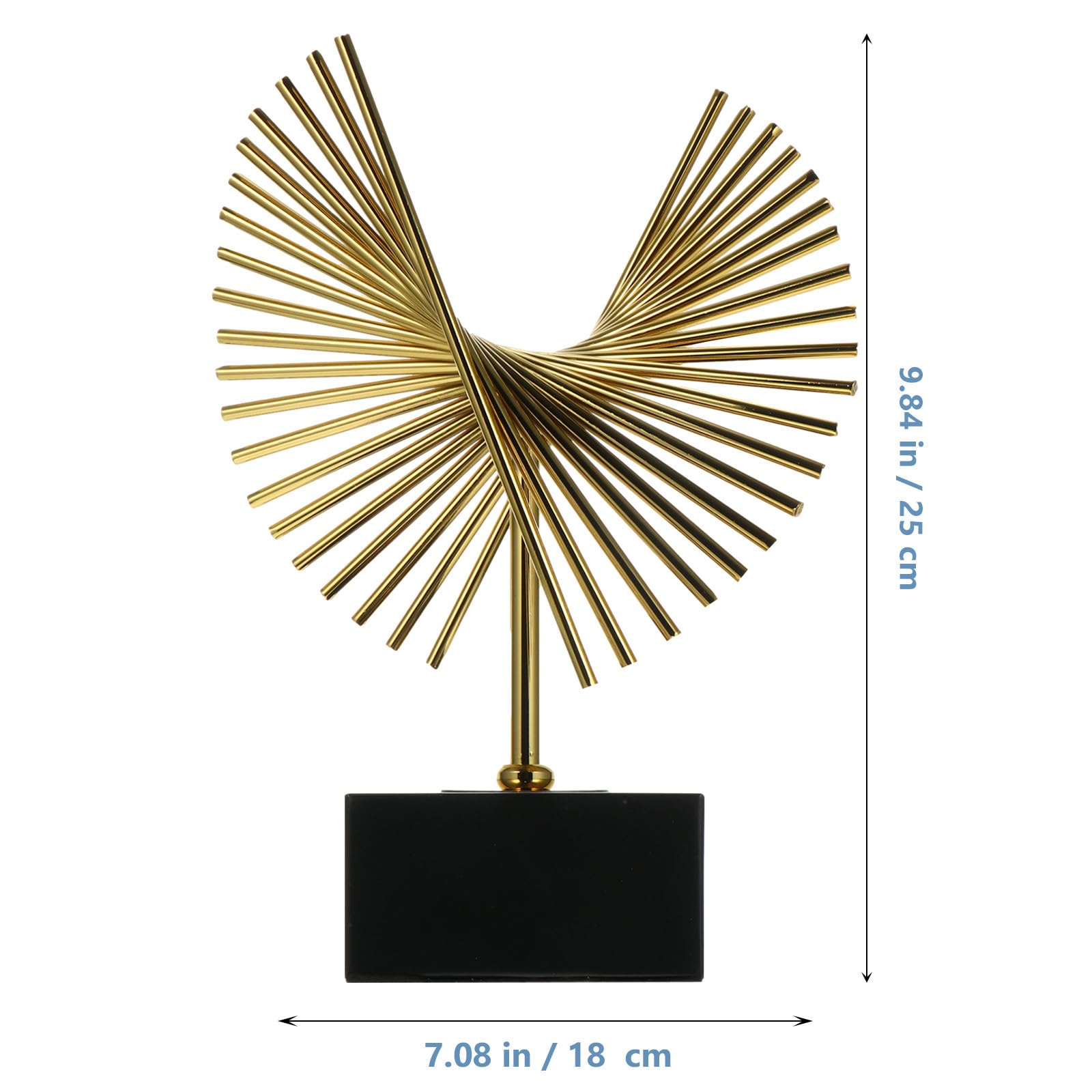 Anneome Abstrakte Eisen Skulptur Gold, Unregelmäßige Tischdekoration