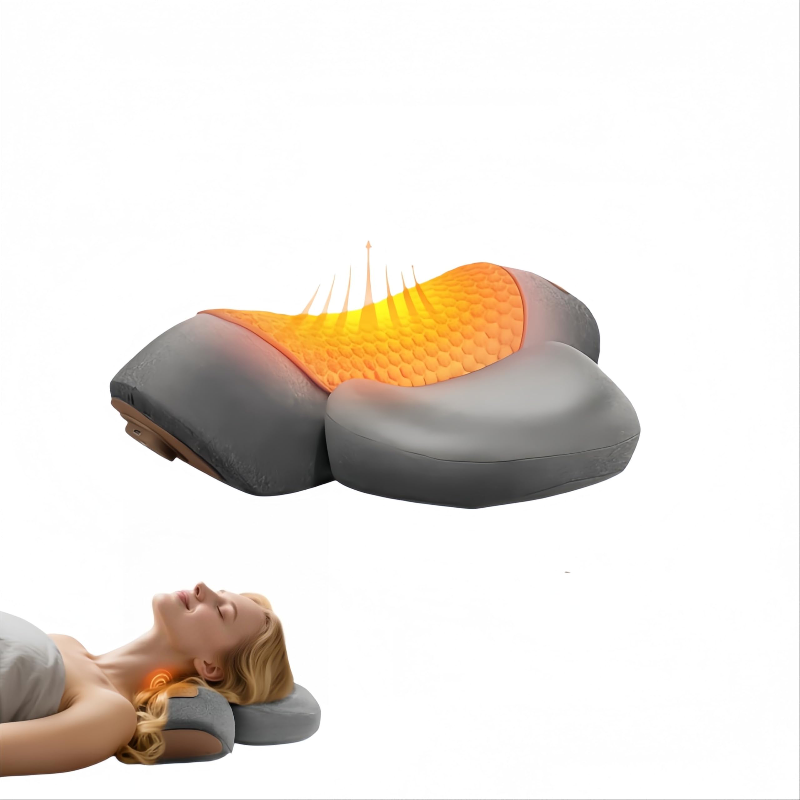 Theratex 3-In-1 Massagegerät Nacken, Relavie Kissen,mit Heiz- und Massagefunktion,Ein angenehmes Erlebnis für Sie