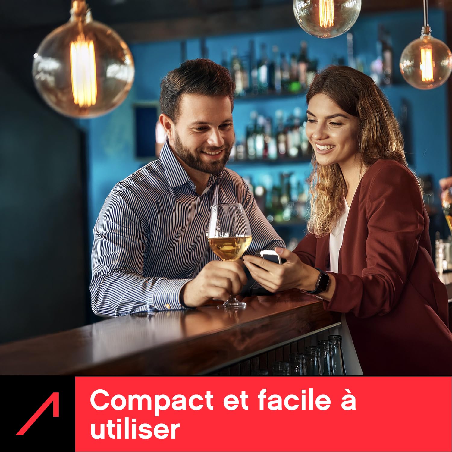 ACE Alcootest XS Lite - Précision de 96,3% (TU Vienne, Janvier 2026) - Testeur d'alcoolémie calibré Selon Les Normes policières - Ultra Compact