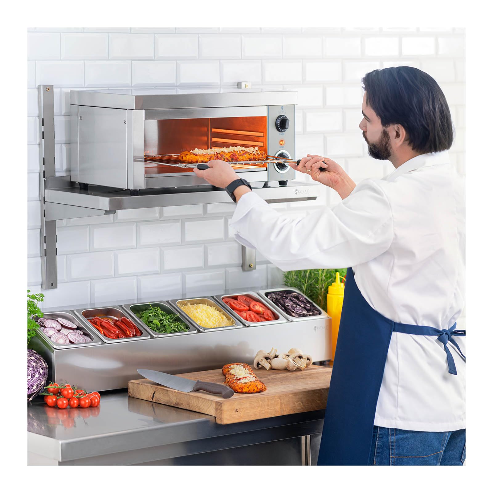 Royal Catering RCES-2000-EGO Tostador industrial 2000W 1 resistencia infrarrojos