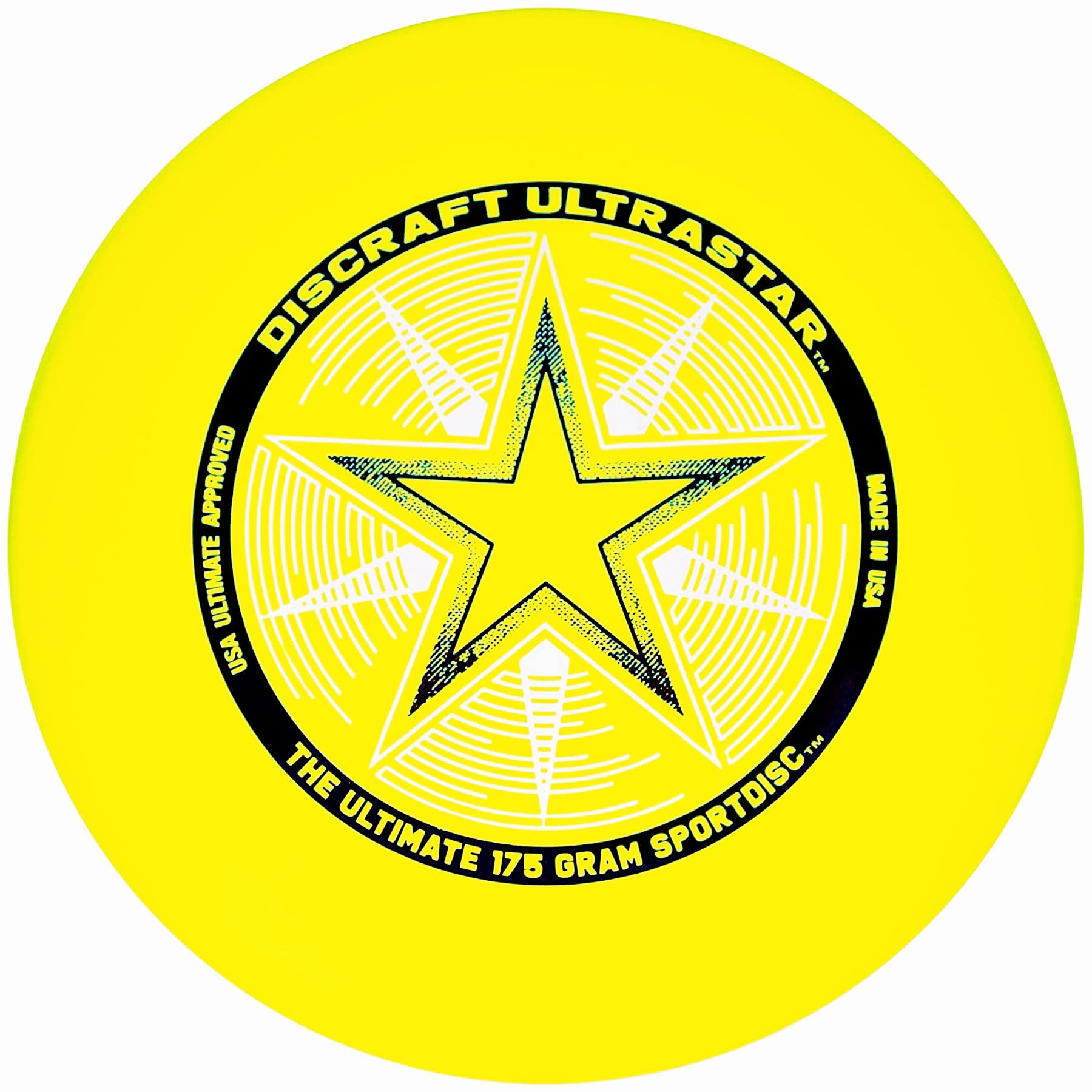 Discraft Ultrastar 175 Gram Sportdisc, Yellow (Pack of 2)