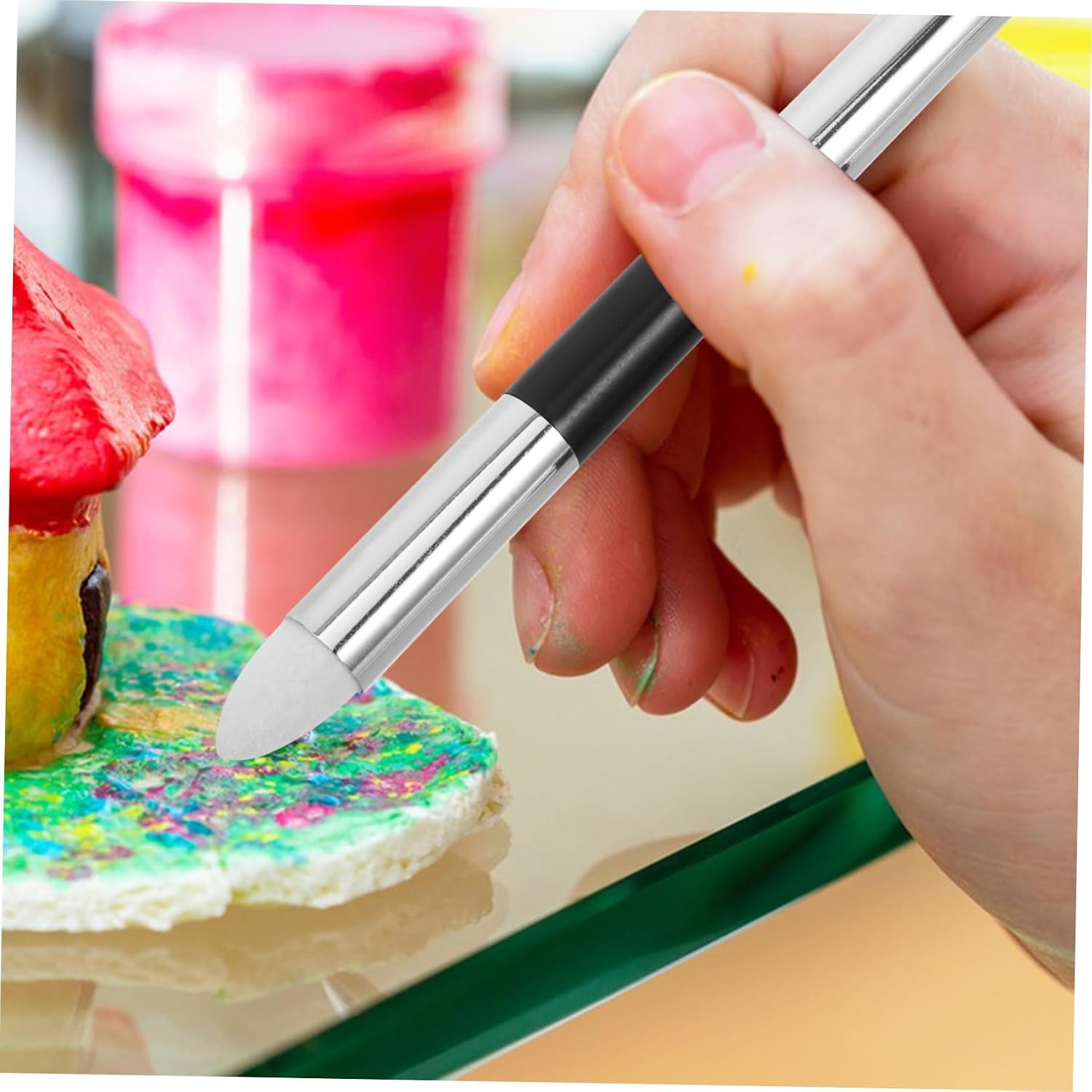 SMASOLO 12pcs Dual- Coloring Brush for Models and Figures Reusable Painting Tools for Crafting and Model Enthusiasts for Easy and Effortless Application