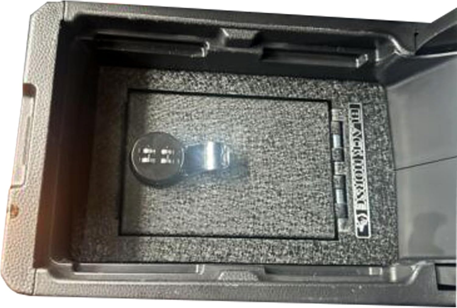 Black Horse Center Console Safe Security Lock Box, Black Gun Box Organizer, with 4 Digit Combination Resettable Lock Compatible with 2023-2024 Honda CR-V-ASHC02