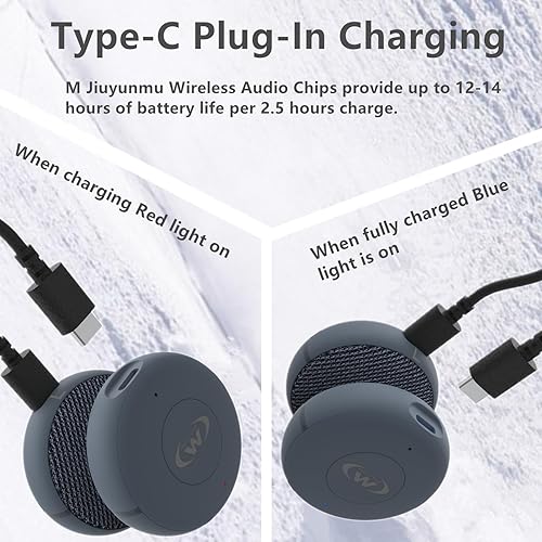 Miniatura 6 de Altavoces para casco de esquí  Altavoces inalámbricos Bluetooth 5.3 para esquí, snowboard, ciclismo de montaña y escalada